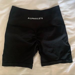 ALPHALETE Black Amplify Shorts 4.5” - SMALL